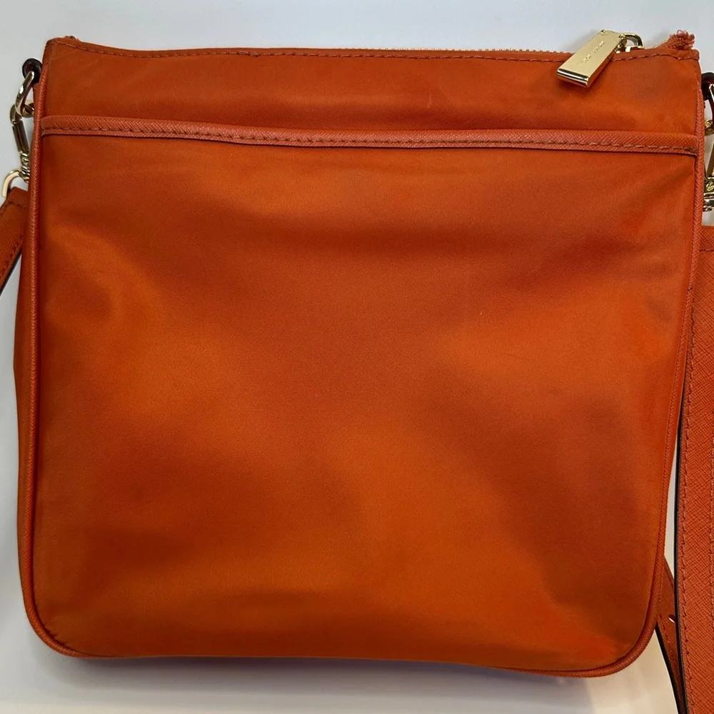 Jet Set Large Nylon Gabardine Messenger Bag Deep‎ Orange Crossbody 32H9GT9C3C